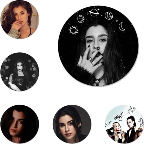 5h Fifth Harmony Lauren Jauregui Icons Pins Badge Decoration Brooches Metal Badges For Backpack Decoration 58mm