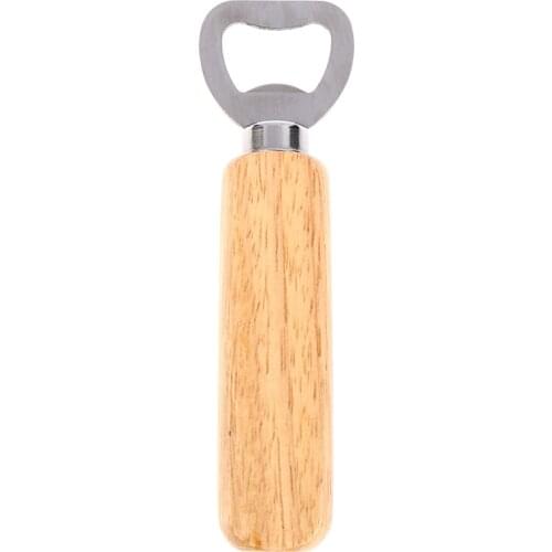 1Pcs Wooden Bottle Opener Home Beer Cap Wooden Cover Wood Bottle Opener