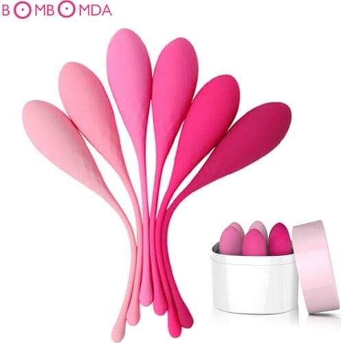 6pcs/set Smart Kegel Ball Vibrator Vagina Tighten Exercise Ball Kegel Ben Wa Ball Machine Ball Sex Products for Women Sex Shop