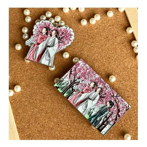 Anime WORD OF HONOR Wen KeXing Zhou Zishu Night Lights Metal Badge Pin Collection Toys Brooch Pin Bags Pendant Prop Fans Gifts