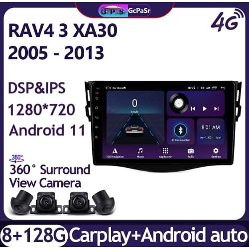 2G+32G 9'' 2din Android 9.0 Car DVD Player for Toyota RAV4 Rav 4 2007 2008 2009 2010 2011 Car Radio GPS Navigation Wifi Player