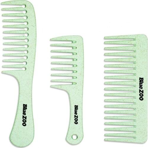 Eco-Friendly Straw Hair Comb Degradable Ultra plant fiber Smooth Lightweight 3 Optional Straw Hair Comb for Hair
