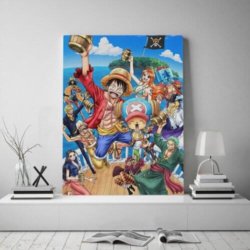 Canvas Wall Art HD Prints Poster Home Decoration One Piece Figure Painting For Bedroom Modular Pictures Japanese Anime No Frame