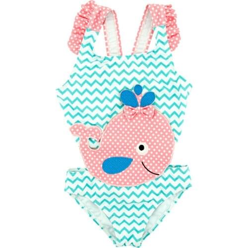 Kavkas Cartoon Cute Kids Baby Girls Bow Bikini Sleeveless Dotted Beachwear Tankini Polka Bathing Suit Swimwear Swimsuit Girl