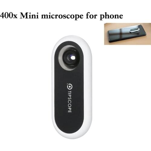 Tipscope mini 20x-400X Microscope For Universal Andriod IOS smartphones Magnifier Magnification Lens gifts for child researcher