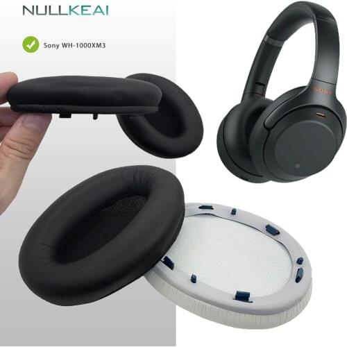 NULLKEAI Replacement Parts Earpads For Sony WH-1000XM3 WH1000XM3 Headphones Earmuff Cover Cushion Cups Sleeve pillow
