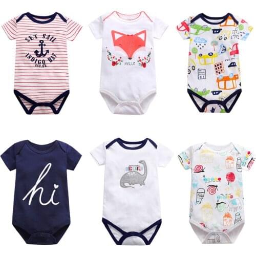 New Summer Baby girls Boys Romper Short Sleeve infant rompers Jumpsuit cotton Baby Rompers Newborn Clothes Kids clothing