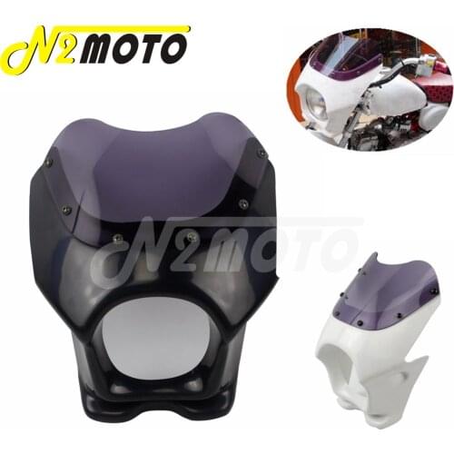 Black/White Plastic Motorcycle Front Light Headlight Fairing For Honda Monkey APE50 100 CB50 DAX GSX125E AR50 80 125 CD50 RZ50