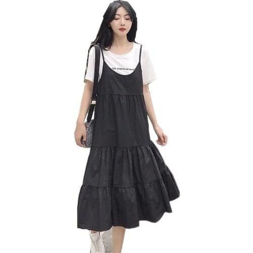 Summer Midi Dress Women Spaghetti Strap Beach Vestidos Female Sundress Sexy Casual Loose Elegant Feminos Dresses Plus Size 7XL