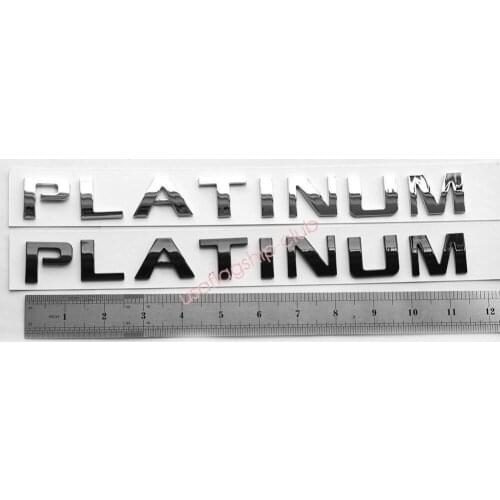Platinum 3D EMBLEMS Badge Letter for Expendition Explorer Fu chrome Glossy Black matte balck red F