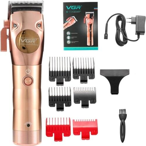 VGR Professional Hair Clipper Men Hair Beard Trimmer Powerful Electric Hair Cutting Machine Haircut Cordless Corded Rechargeable