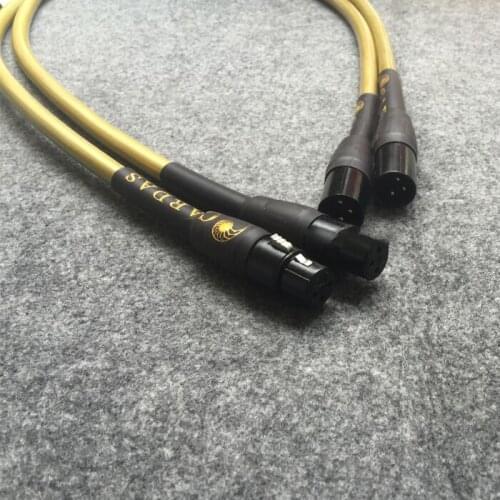 Hexlink 1 Pair Golden 5-C Gold Plated XLR Balanced Interconnect Cable