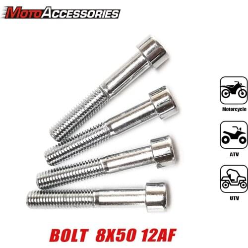 M8 Motorcycle Accessories Of Stainless Grade 8.8 Carbon Steel Hexagon Socket Head Cap Allen Bolt Screw Length 50mm