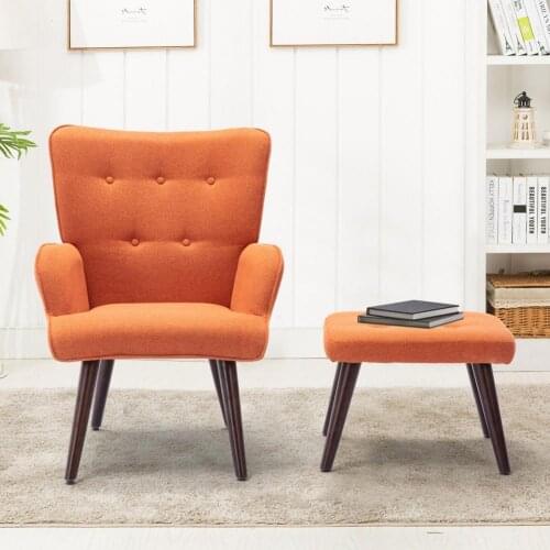 Modern 1 Set Practical Reading Entertainment Sofa Linen Arm Chair Comfortable Household Furniture
