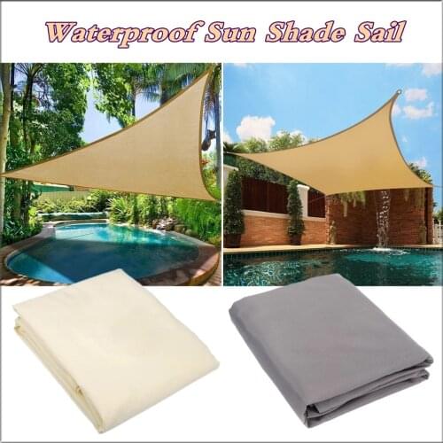 Waterproof Sun Shade Sail Triangle Sunshade Sail For Garden Patio Outdoor Awings Canopy Pool Awning Camping Sun Shelter Tent