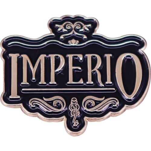 Spell Imperio Gold Hard Enamel Pin Wizarding World Fans Wonderful Decor