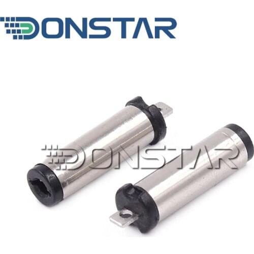 10pcs Male Tuning Fork Connector 5.5*2.1mm 5.5x2.1mm 5.5*2.1 mm Black DIY DC Power plug For welding