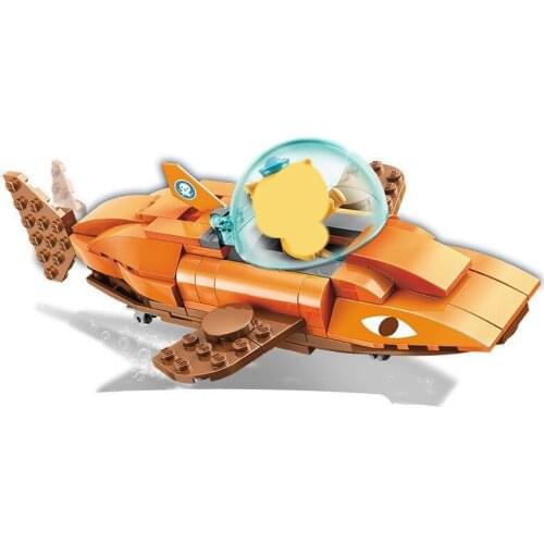 113Pcs 3701 Submarine Small Column Series Assembled Model Children Assembled Building Blocks Assembled Toy Gifts