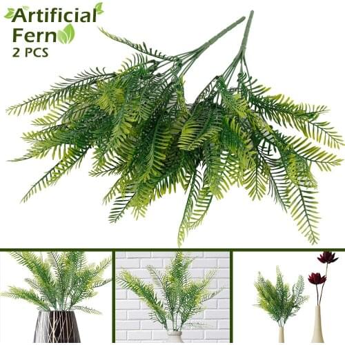 2pcs/set Artificial Plants Water Grass Eucalyptus Plastic Green Grass Fake Flowers Wedding Decoration Home Office Desk Decors