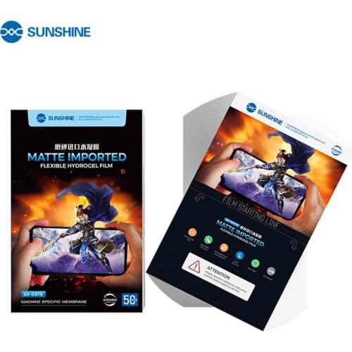 50PCS Sunshine SS-057E Matte Hydraulic Film For SS-890C Auto Cutting Machine Using Smart Phone Screen Protecting Stickers