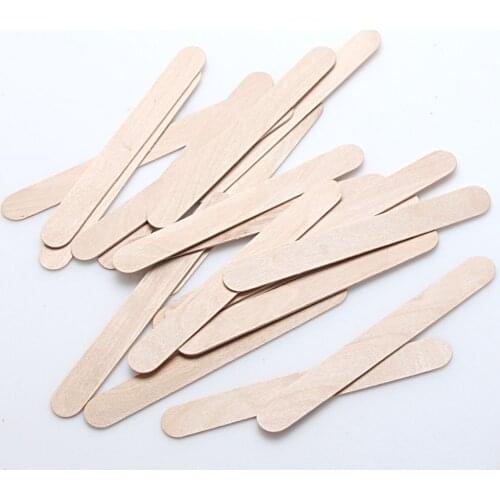 50Pcs Wax Wooden Spatula for Hair Removal From Back, Chest And Legs