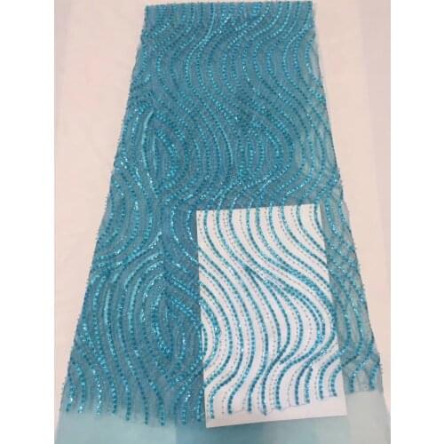 African French Lace Fabric With Sequins High Quality African Tulle Lace Fabric With Sequins 5yards Sequin Lace Fabric CD2505