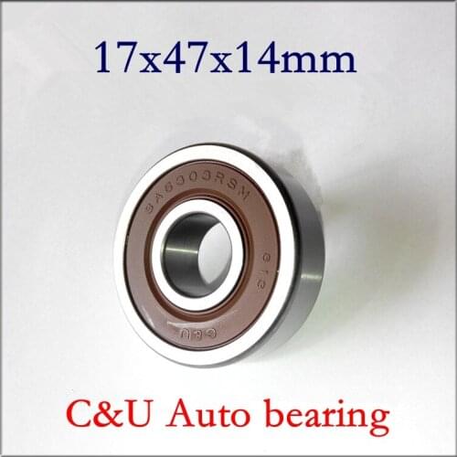 10pcs C&U high speed low noise SA6303-2RSM Auto alternator bearing 17*47*14 mm car dynamo Automotive motor bearings 17x47x14