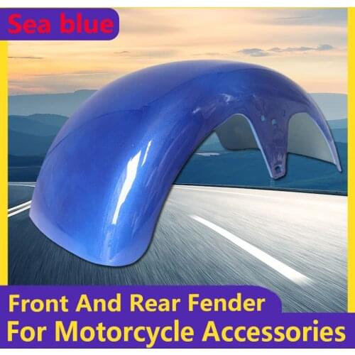 Sea Blue 10x6.00-5.5 10x6.00-6 Citycoco Fender Shell Flaps Front and Rear Fender Mudguards with Taillight Reminder