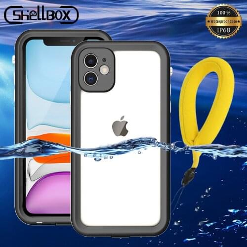 Shelbox Waterproof Phone Case For iPhone 11 Pro X XR Case Underwater Diving Shockproof Cover for iPhone 7 8 Plus 2019 Full Coque