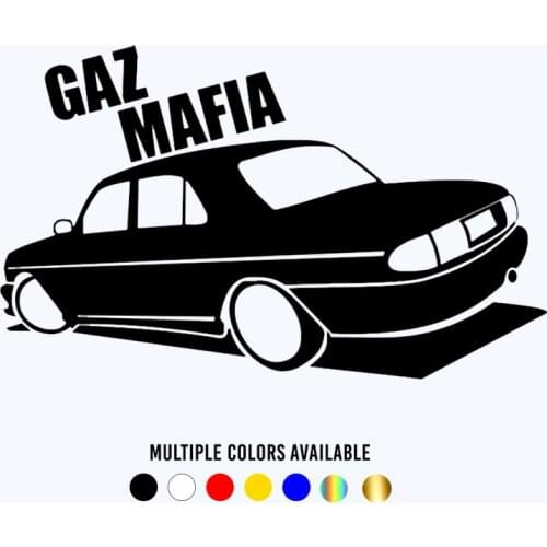 CK20359# Die-Cut Vinyl Decal Gaz Mafia Car Sticker Waterproof Auto Decors on Car Body Bumper Rear Window