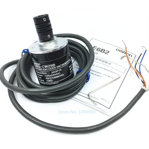 E6B2-CWZ5B 10/20/30/100/200/300/360/400/500/600/1000/1024/1500/2000/2048/2500/P/R DC12-24V ABZ 3-phase rotary encoder,PNP output