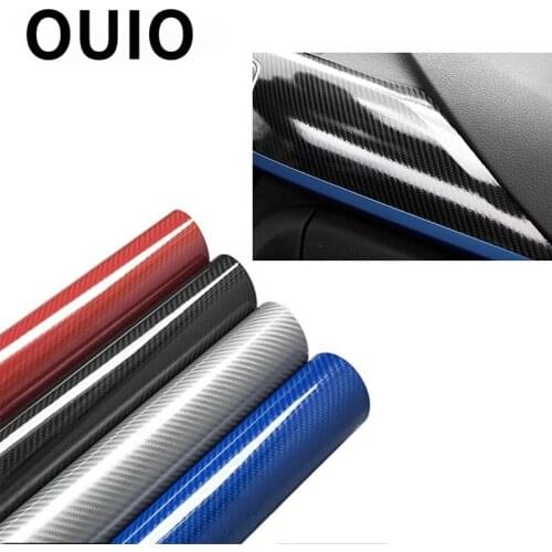 High Glossy 5D Carbon Fiber Vinyl Film Car Stickers for Volvo XC60 XC90 Subaru Impreza XV Hyundai tucson IX25 creta Kia Sportage