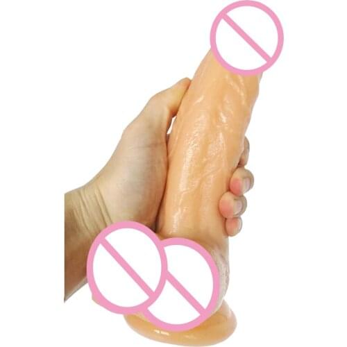 HOWOSEX 23.5CM Huge Dildo soft Penis Realistic big Dildos with Strong Suction Cup anal butt plug Womans Musturbation sex toys