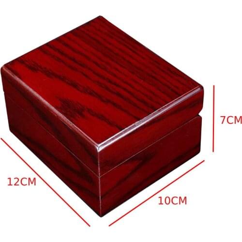 Solid Wood Wrist Watch Bracelet Jewelry Storage Box Organizer Display Case