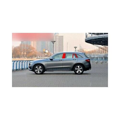 Stainless Steel Center Pillar Cover Trim 10pcs For Mercedes Benz GLC 2015 - 2019