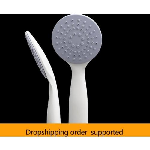1 mode bathroom shower head with filter ABS shower head rainfall handheld white water saving shower head bath accessories