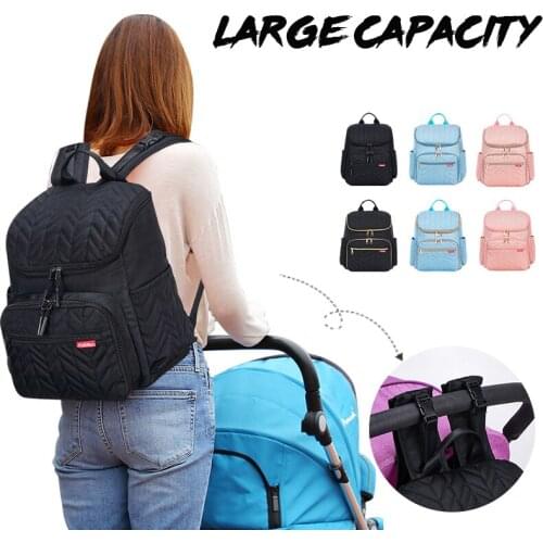 Fashion Baby Diaper Bag Mommy Stroller Bags Waterproof Nappy Bag Kits Mummy Maternity USB Travel Backpack Nursing Nappy Bags
