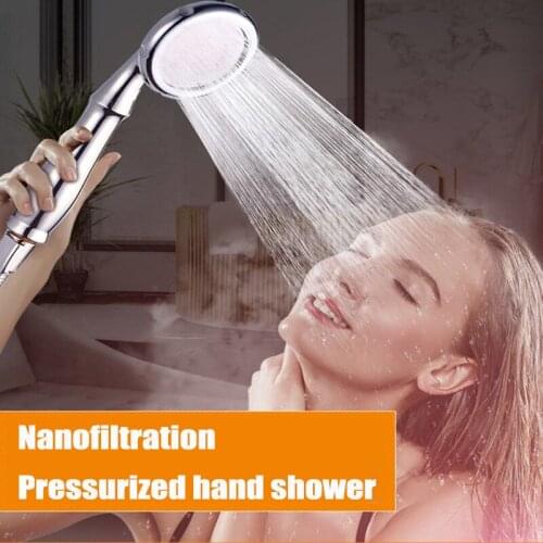 Nano Purification Shower Head Boost And Water Saving Shower Bathroom Water Heater Handheld Shower Heads Filter Shower Head