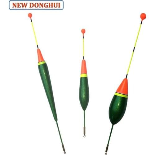 Newdonghui Fishing Float Set Wood Float Mixed Sizes 3.5G 5G 7G Bobber Fluctuador Fishing Accessory 12 pcs/pack 46-41004