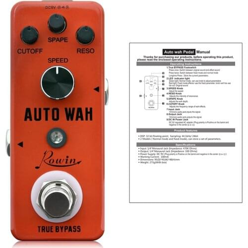 LEF-3804 AUTO WAH Guitar Effect Pedal Wide Adjustable Range Auto Wah Effects 3 Modes Guitar Aeccessaries