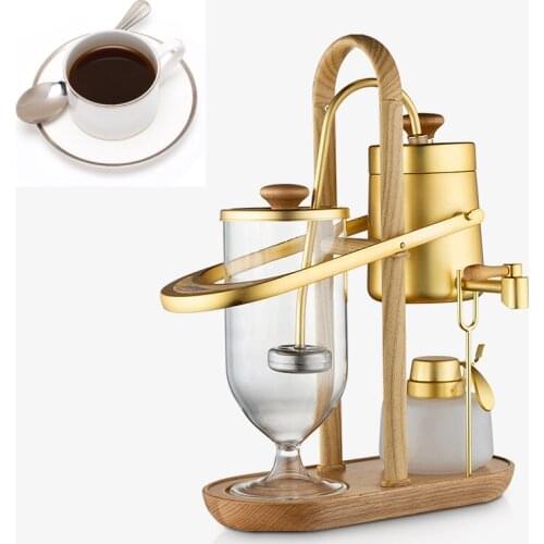Belgian Coffee Maker Siphon Pot Hand Pot For Coffee/Tea Belgian Pot Accessories Alcohol Lamp/Wick/Pipe/Filter Cloth/Glass