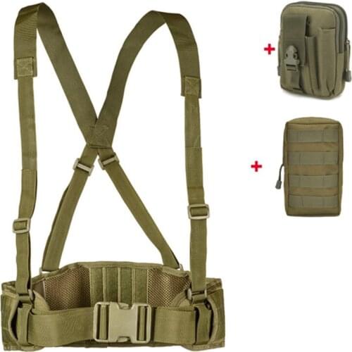 Tactical Molle Belt Army Military Special 1000D Nylon Belt Mens Convenient Combat Girdle EAS H-shaped Adjustable Soft Padded