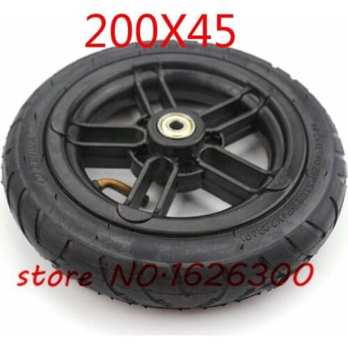 High Performance 6mm 8mm 10mm Inner Hole Wheel 200x45 Wheel 8 Inch Castor Wheel with Tyre & Tube Motorcycle Parts Electric Scoot