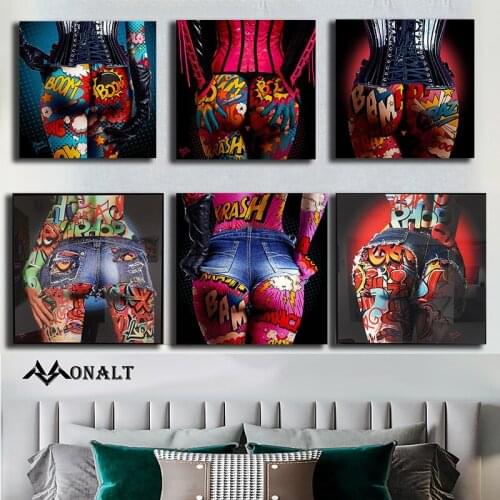 Abstract art poster Woman body doodle Canvas Painting for living room wall Figure picture Nordic Modern art Decorative Paintings