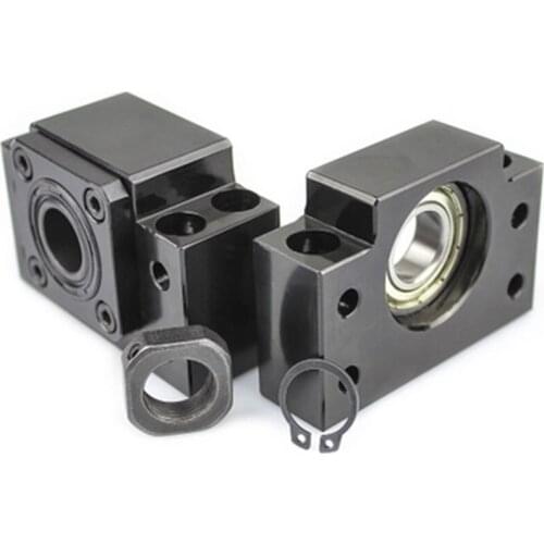 1SET BK10+BF10 match use Linear guide screw 12 mm SFU1204 RM1204 ballscrew end support cnc part