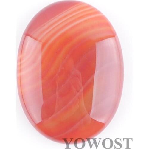 Natural Agates Gem Stone Oval Cabochon CAB No Hole Jewelry 30x40x8MM 1PCS QU3145