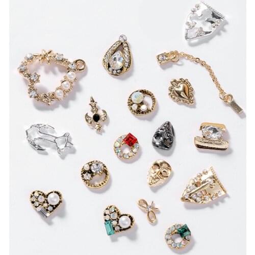 10pcs Zircon gemstone Nail art jewelry alloy nails decoration zircon rhinestone