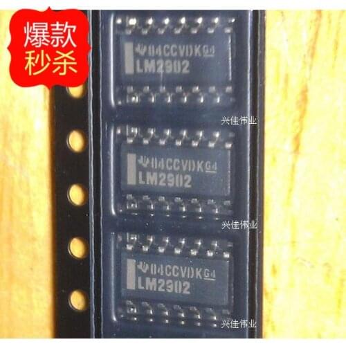 10PCS TI LM2902DR SOP14 SMD packaged operational amplifier chip