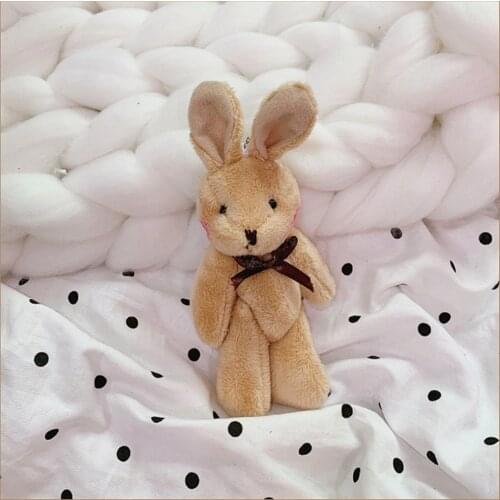 11CMCute girl cute pendant plush baby rabbit doll bag pendant accessories key chain female