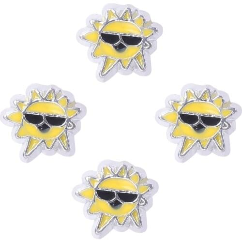 20Pcs/Lot F198 Sun Floating Charms Making Memory Living Glass Locket Gift Jewelry